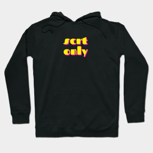 scrt only colors logo Hoodie